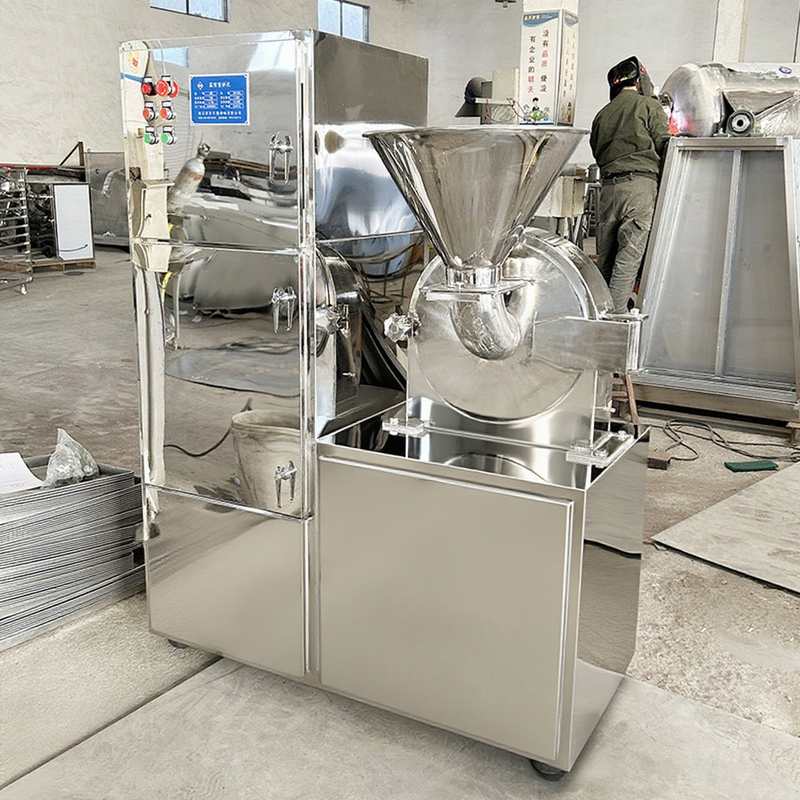 除尘高效粉碎机工厂直发食品调味品中草药齿盘锤片水冷粉碎机