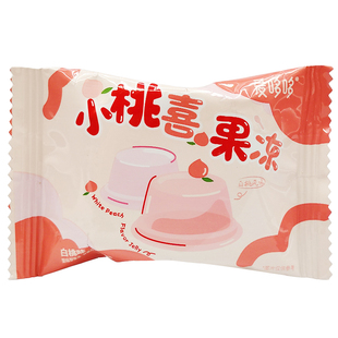 爱哆哆喜饼小桃喜果冻白桃味结婚喜糖糖果回礼零食小吃休闲食品