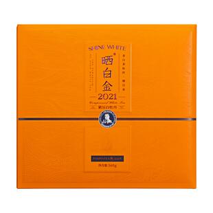 品品香福鼎白茶晒白金老白茶2021白牡丹茶叶礼盒360g送礼长辈