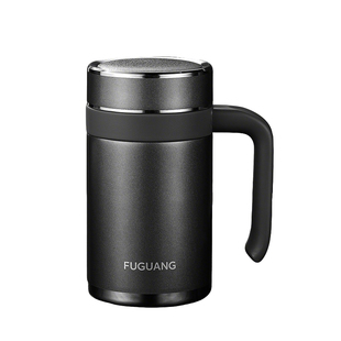 富光保温杯带手柄泡茶杯过滤网商务不锈钢水杯男高档办公杯子定制