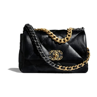 周杰伦同款9.9/9.5新Chanel/香奈儿19Bag口盖包女 小号羊皮单肩包