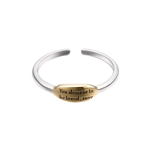 2025新款戒指女小众设计高级感925纯银中指指环食指戒开口可调节