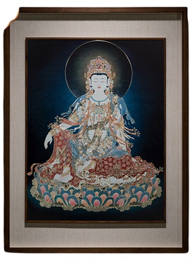铜师傅《水月观音》铜雕画