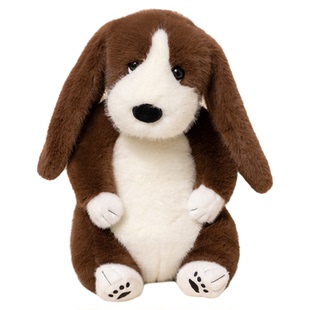 赛特嘟嘟仿真小狗斑点狗巴吉度罗威纳犬公仔毛绒玩具狗狗玩偶礼物