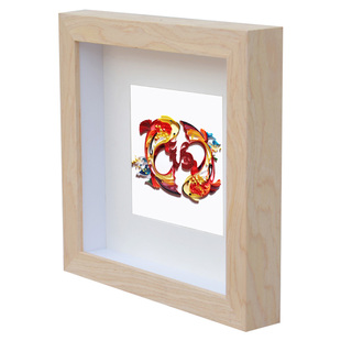 实木标本加厚中空3d立体相框挂墙蝴蝶丝带绣永生花a4衍纸画框定做