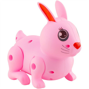 婴儿玩具有声会动蹦跳走路电动带灯光音乐小白兔子宝宝儿童益智