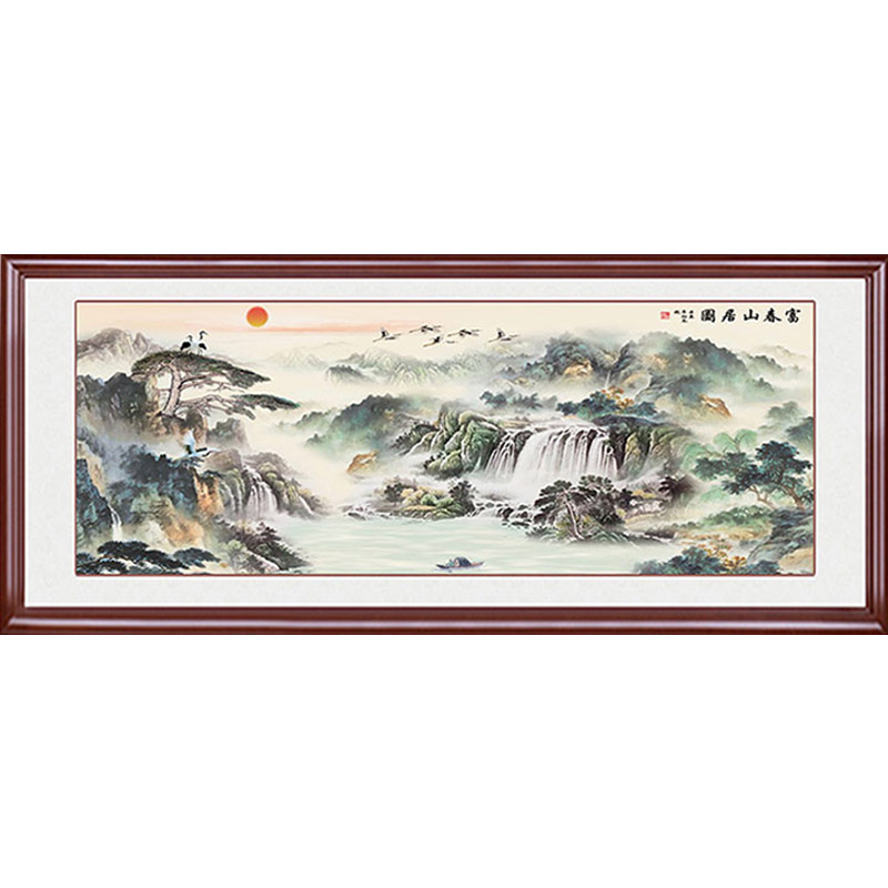 新款精准印花法国正品招财十字绣
