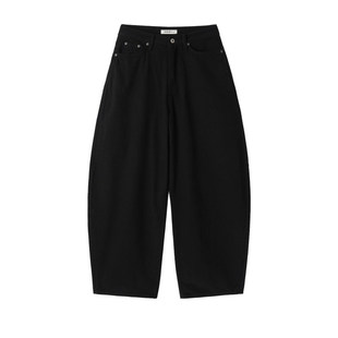 eihey诶嘿26新款帅气暗黑风铆钉十字宽松弯刀休闲裤阔腿裤长裤女