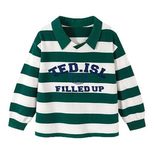 【泰迪熊IP联名】迷你巴拉巴拉POLO衫男童T恤儿童宝宝学院风长袖