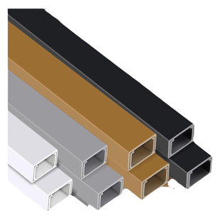 PVC线槽明装电线隐形明线走线槽户外阻燃弯头配件白色堵头电线槽