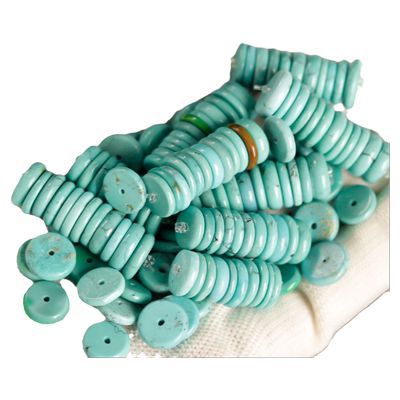 天然原矿配饰68mm绿松石隔片