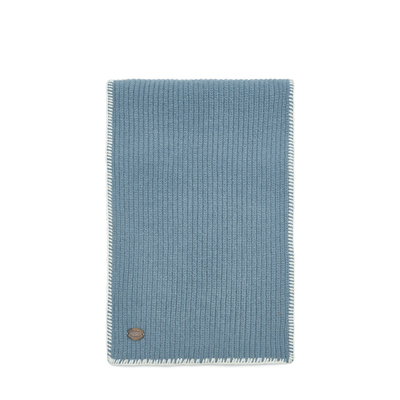 氛围感礼物边缘线拼色保暖围巾