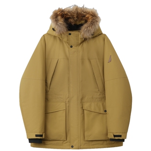 NAUTICA/诺帝卡男装秋冬防泼水挺括牛津连帽羽绒服JO5408