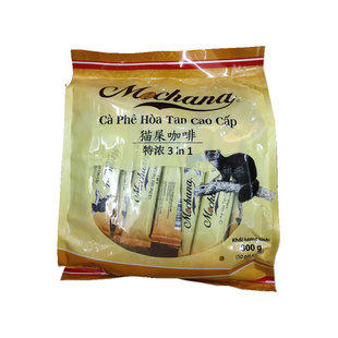 越南 MOchana Ca Phe Hoa Tan Cao CaP 3in1猫屎咖啡800g多省包邮