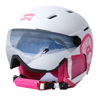 迪士尼专业滑雪头盔儿童滑雪装备套装男女雪镜一体成人防撞雪盔帽