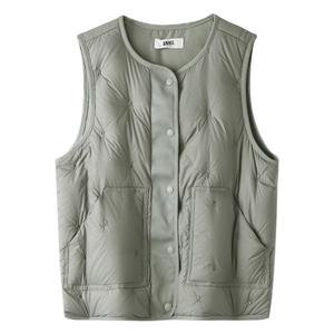 安奈儿童女童羽绒马甲2022冬季新款中大童保暖火山岩蓄热背心外套