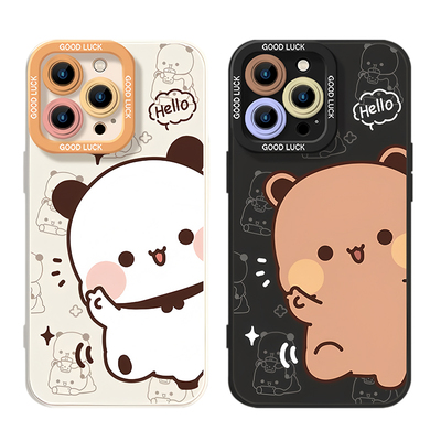 一二布布情侣款手机壳适用iPhone17promax华为mate60防摔Pura70苹果16小米15pro红米K80硅胶vivo全包oppo荣耀