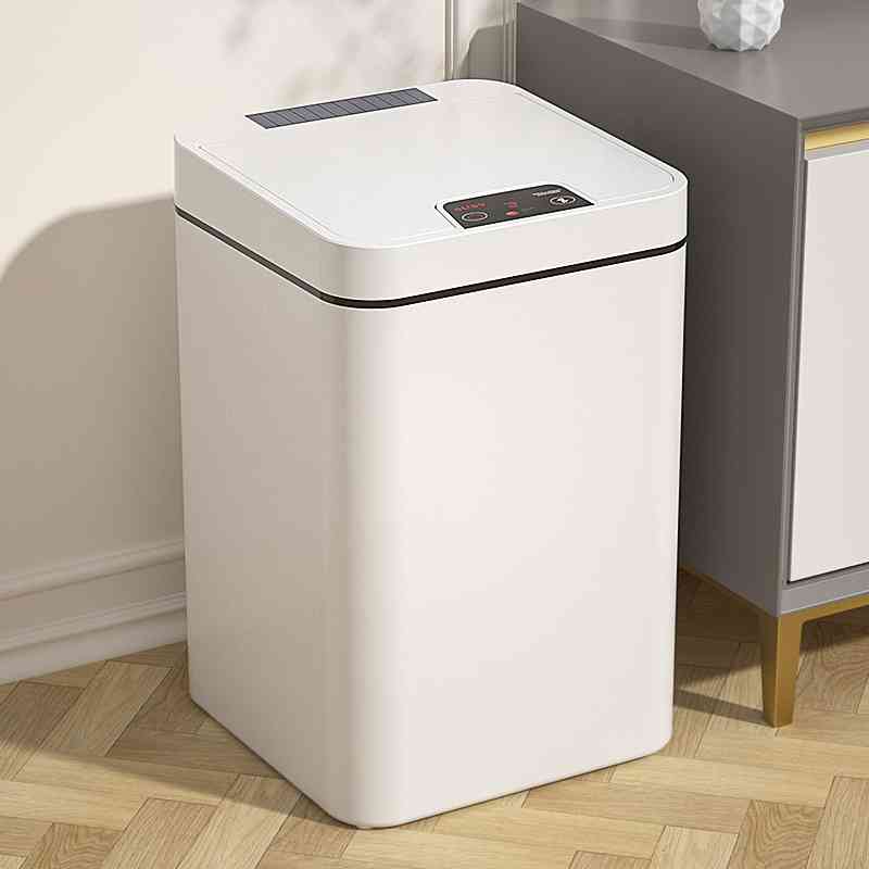 智能垃圾桶感应式家用2025新款客厅轻奢厕所化妆室电动自动卫生桶