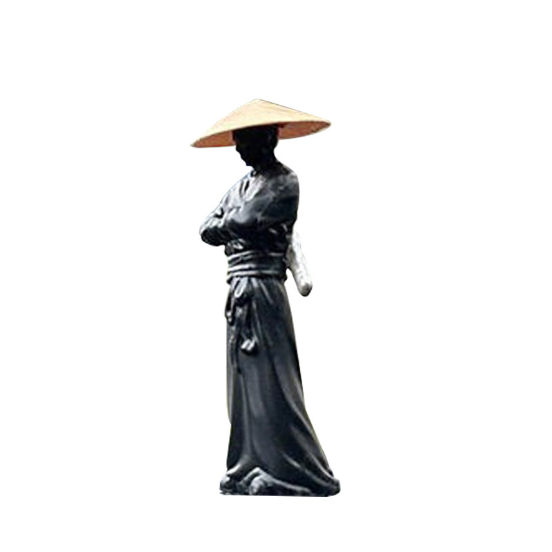 汽车中控台车载江湖故人古风侠客摆件鱼缸微景观盆景造景微缩小人