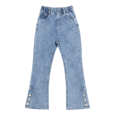 春秋款洋气女童喇叭牛仔裤