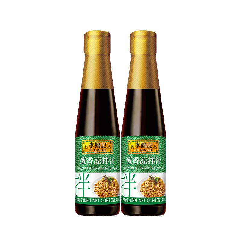 李锦记葱香凉拌汁410ml*2瓶