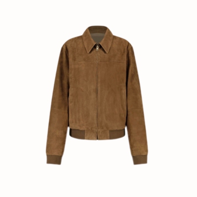 高允真同款巴恩风美拉德拉链夹克