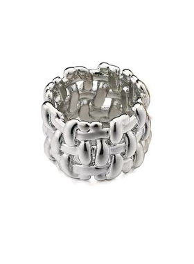 高级感欧美风bv编织女ins戒指