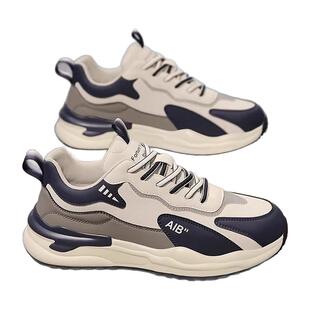 莆田男鞋春季2026新款阿甘运动鞋男士厚底跑步休闲老爹鞋加绒棉鞋