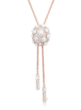 【生日礼物】APM Monaco珍珠项链女款轻奢高级可调节锁骨链颈链