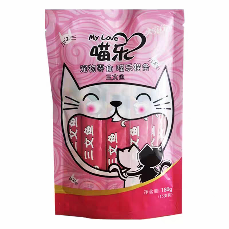 美滋元猫零食流质猫条小幼猫咪罐头成猫小鱼干妙鲜肉湿粮包15支装