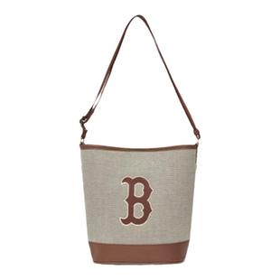 MLB 官方正品大容量水桶包女新款百搭手提包包通勤斜挎包BMS07