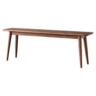 北方榆木长条凳板凳实木长条椅原木泡茶桌小长登子 简约现代中式