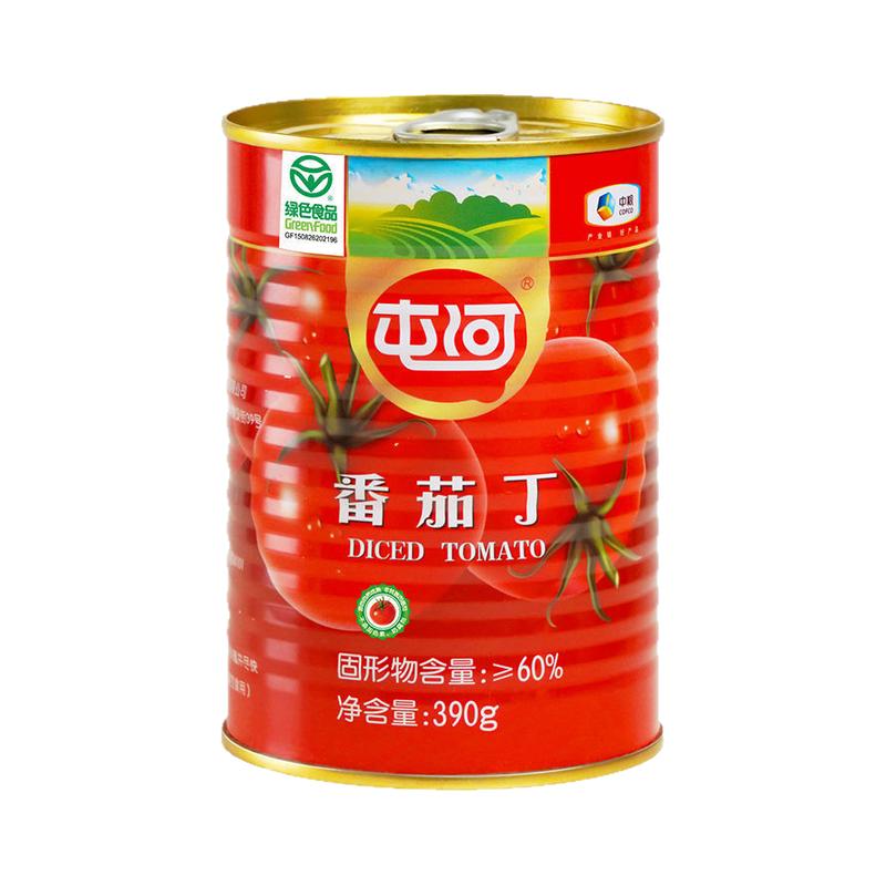 番茄丁390g*12罐整箱批发囤货
