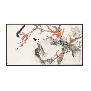 新中式客厅装饰画书房餐厅酒店挂画国画字画水墨画现代简约风格