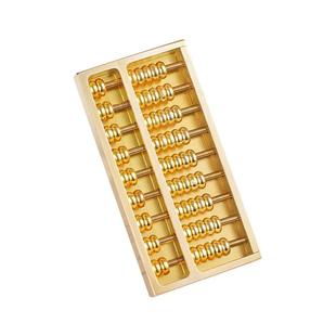 黄铜密底算盘乔迁风水摆件招财饰品如意金属小算盘挂件生日礼物