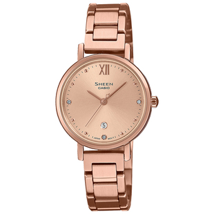 casio旗舰店SHE-4540系列简约优雅商务通勤女表卡西欧官方 SHEEN