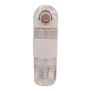 KKV简约款弹盖硅胶吸管杯户外便携运动办公男女适用水杯650ml