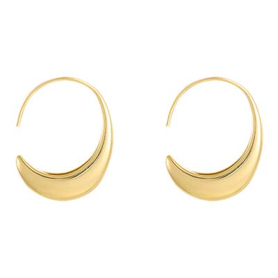 金色水滴极简金属独特设计耳环