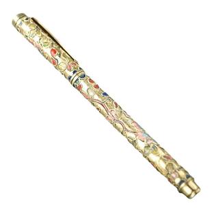 正宗景泰蓝掐丝珐琅库存老货金地银地花丝圆珠笔工艺品礼品收藏品