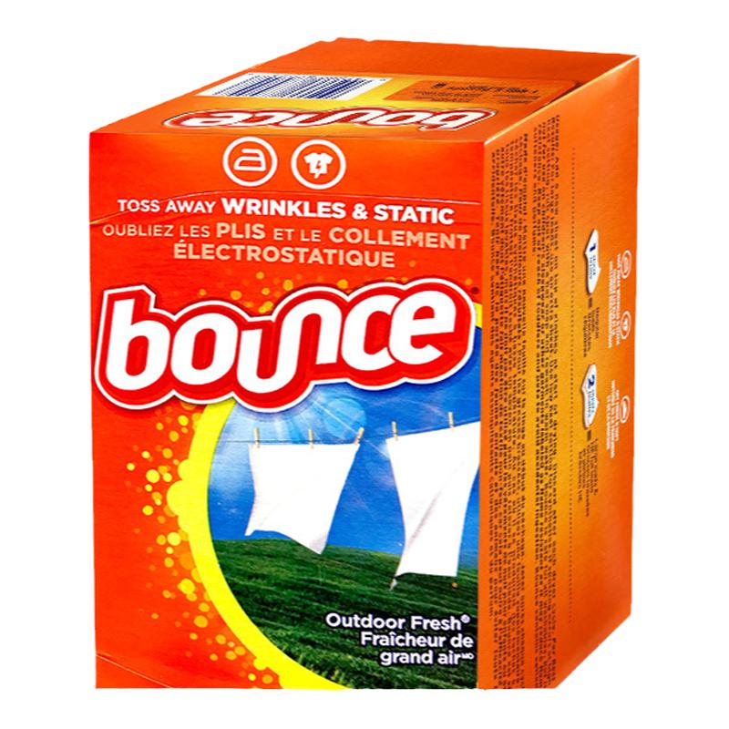 美国进口BOUNCE邦氏柔顺纸四合一防静电烘干机专用留香衣片260片