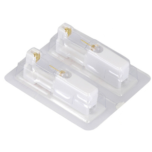 两只装美国舒舒打耳洞神器无痛儿童学生金珠耳钉一次性无菌穿耳器