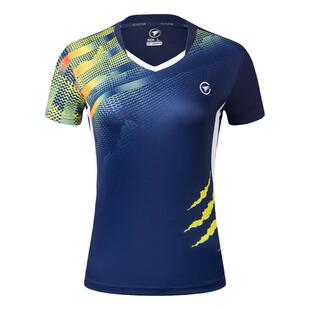 羽毛球服套装短袖女短裤男速干比赛上衣印字夏训练运动乒乓球队服