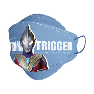 绿鼻子奥特曼儿童口罩婴幼儿宝宝秋冬3d立体透气薄款卡通防护口罩