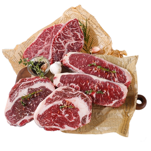 肉管家原切Choice精选级谷饲西冷眼肉板腱牛排1.4kg冷冻生鲜牛扒