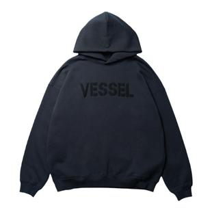 xVESSEL吴建豪同款cleanfit宽松连帽加绒卫衣男女美式休闲黑外套