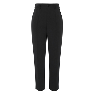 IDPAN九分裤秋季新款经典百搭时尚通勤西装裤品牌黑色裤子女