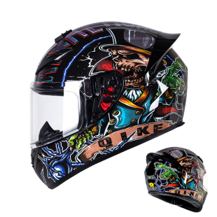 新国标A类3C认证摩托车全盔情侣头盔男女士四季机车踏板卡丁车盔