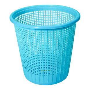 珠江牌塑料垃圾纸萝圆形加厚压圈废纸篓家用厨房大号带孔垃圾桶