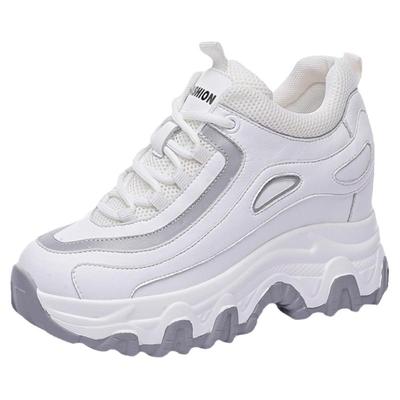 真皮内增高老爹鞋女时尚百搭女鞋