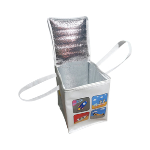 新款现货奶茶保温袋两款装 蛋糕保鲜袋冷藏包 铝箔白色卡通可定制